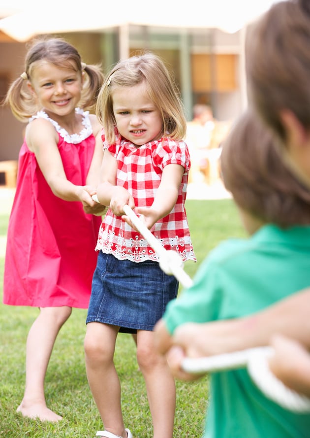 Children Playing Tug Of War