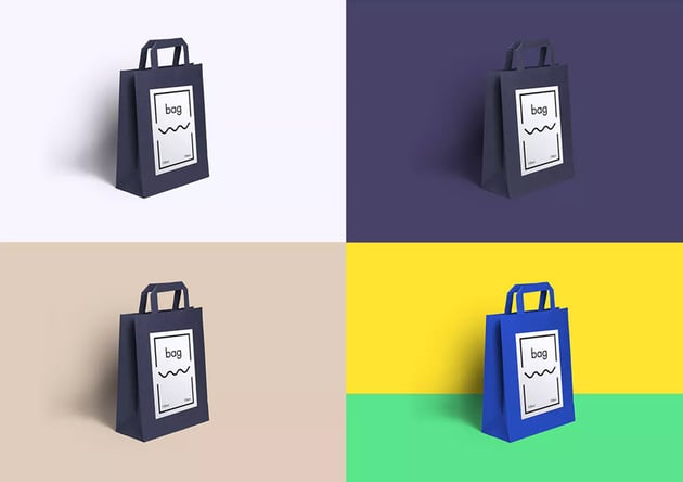 Premium Paper Bag Mockup