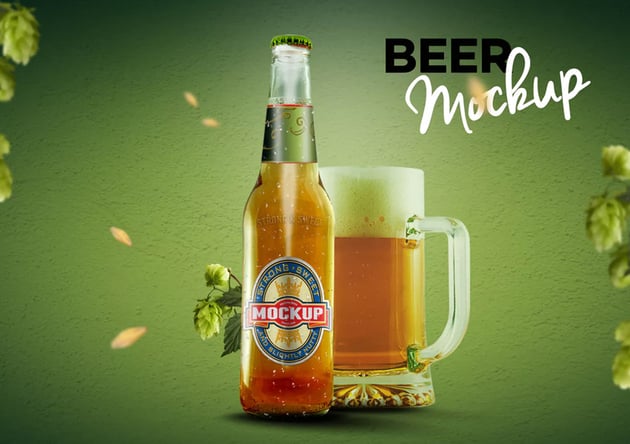 Beer Bottle Mockup