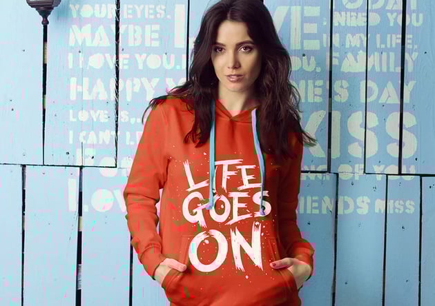 Female Hoodie Mockup