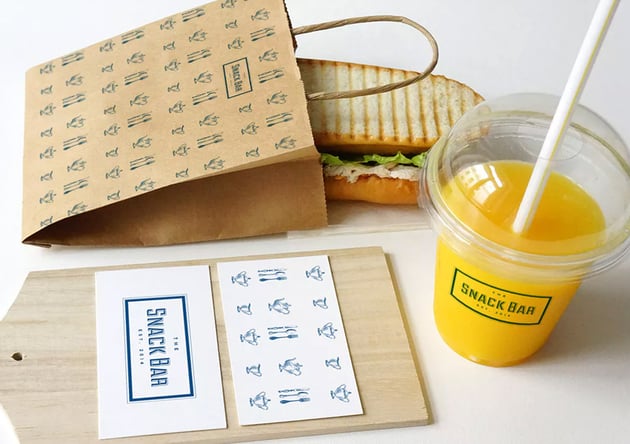 Sandwich cafe Mockup