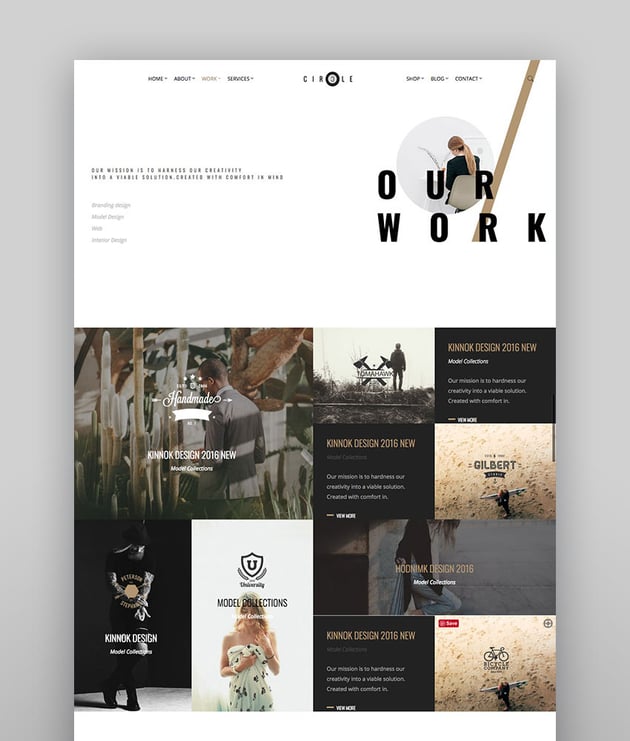 Circle - Intuitive WordPress Theme for Creatives