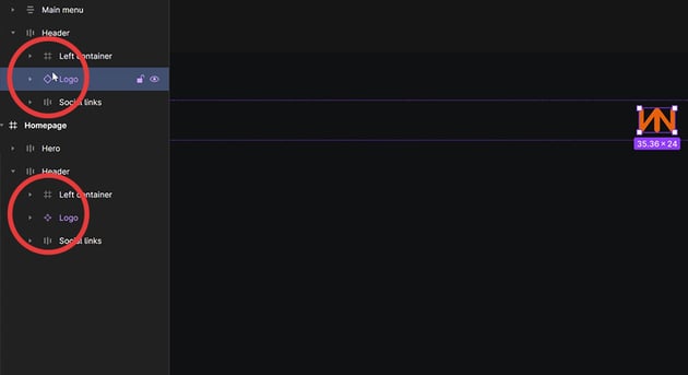 component and instance