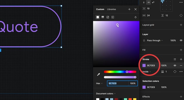 figma's color picker