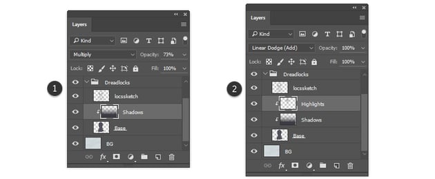 Using Layer Blend Modes and Clipping Masks for Digital Painting