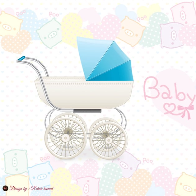 Illustrator Baby Stroller by Re Ab