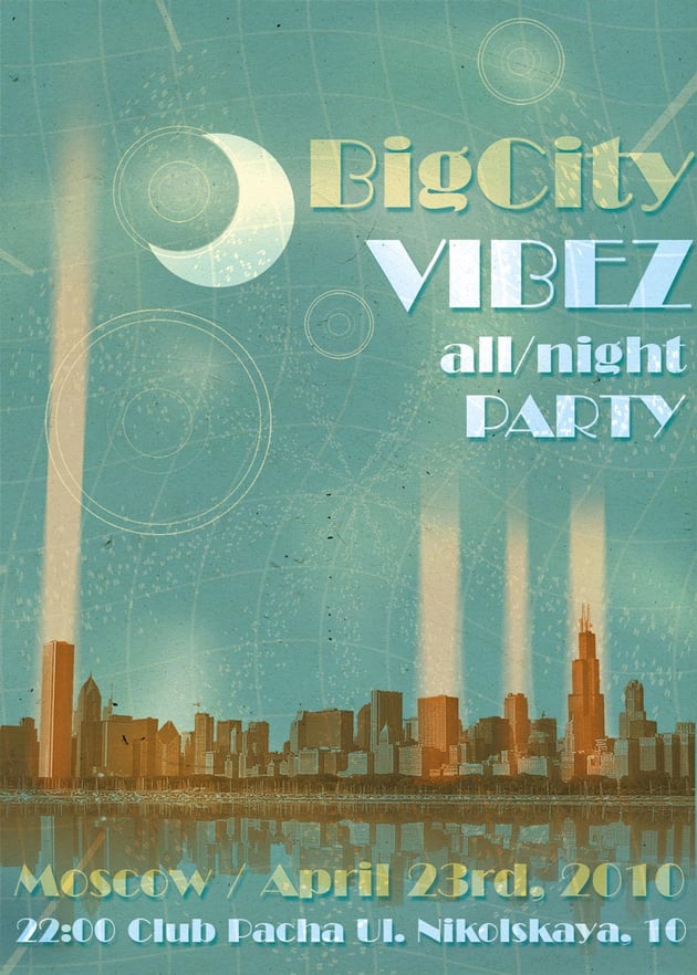 Retro Urban Poster by Shimapa Paul