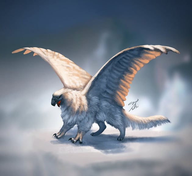 Snow Griffin Digital Painting Photoshop Tutorial