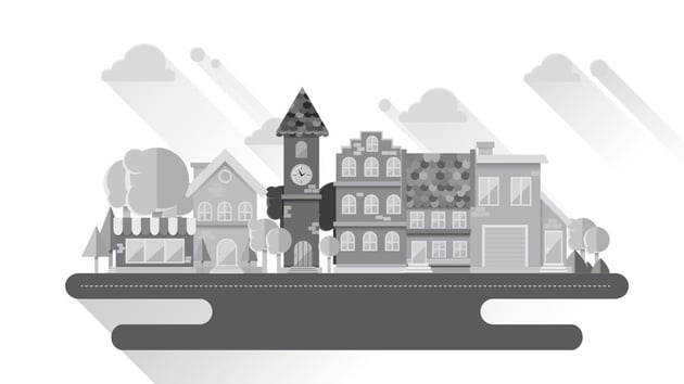 Grayscale Cityscape Adobe Illustrator Tutorial