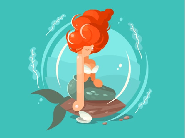 Sea Mermaid Character 