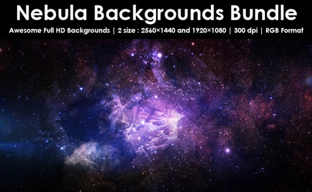 Nebula Backgrounds Bundle 