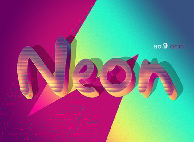 Retro Funky 3D Text Effects