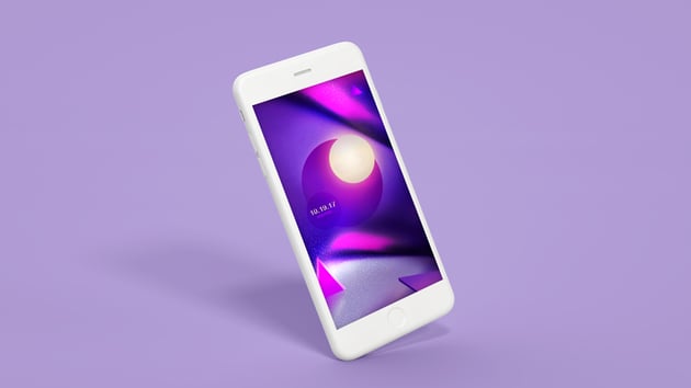 Purple iPhone Wallpaper Design Photoshop Tutorial