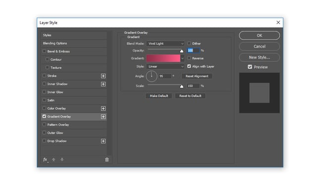 Add a gradient overlay