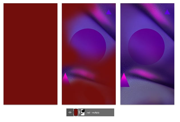 Add a red layer and mask