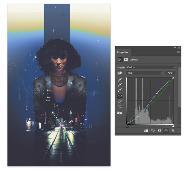 Curves adjustment layer