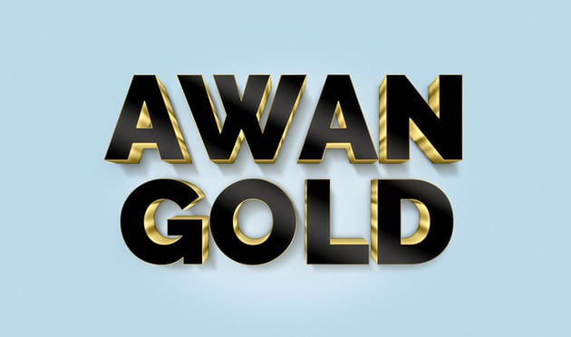 How to Create a 3D Black and Gold Text and Logo Mockup