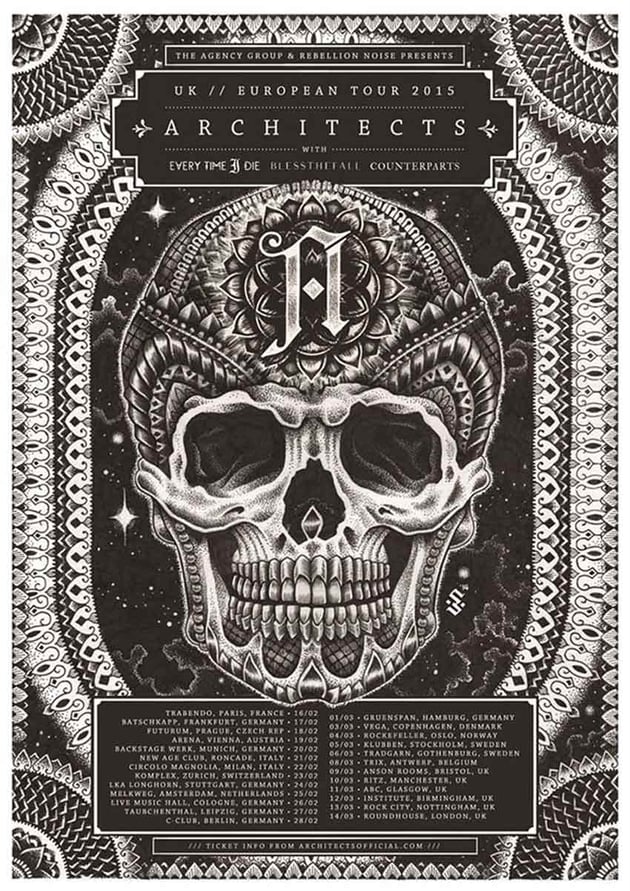 Architects European Tour Poster
