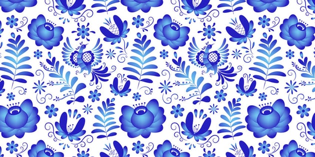 How to Create a Gzhel Pottery Russian Pattern in Adobe Illustrator
