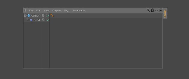 Apply the bend deformer