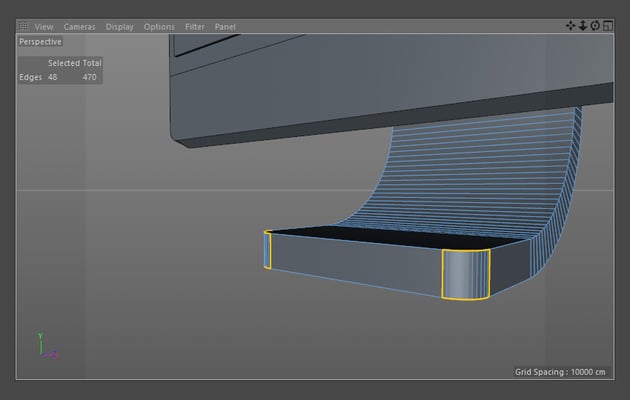 Curve the base corners
