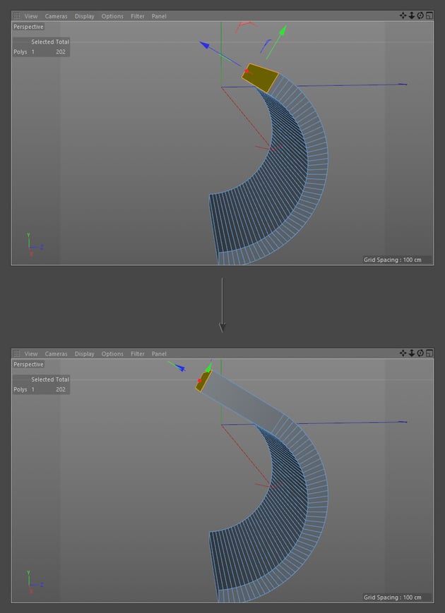 Extend the top of the neck