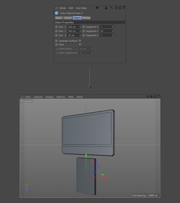 Add segments to the object