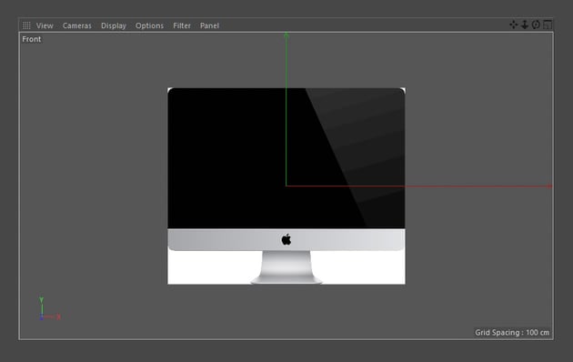 Computer monitor background image