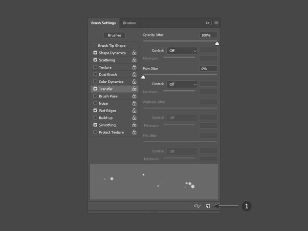 Save the particles brush