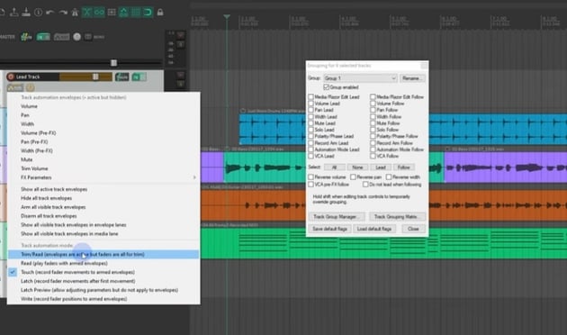 track grouping preferences