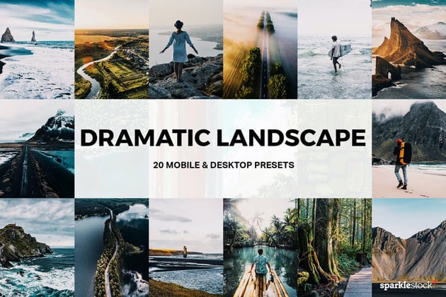 20 Dramatic Landscape Lightroom Presets and LUTs
