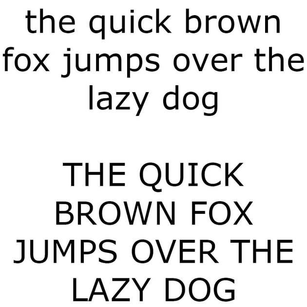 The Quick Brown Fox - Verdana Sample