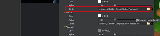 UI Editor - Button Sprites