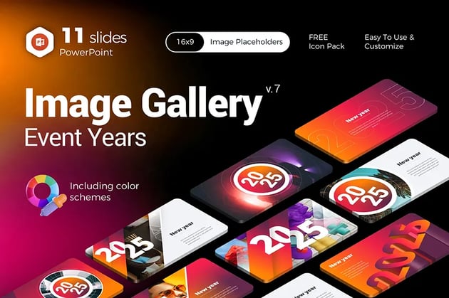 2025 New Years PowerPoint Template, a premium file from Envato
