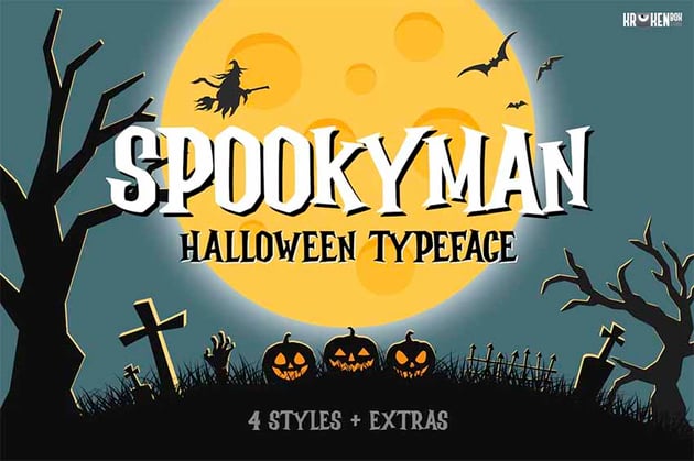 Spookyman Halloween Movie Font