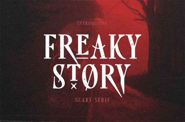 Freaky Scary Movie Font