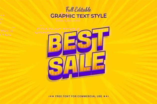 sale text effect