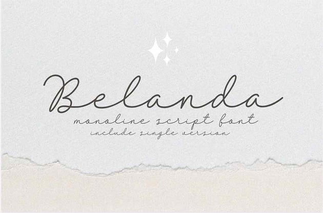 Belanda Wide Cursive Font