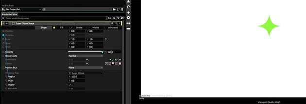 pick whip for super ellipse