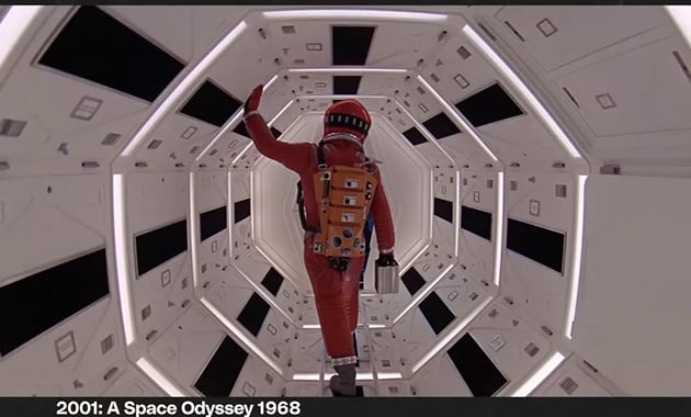 2001 A Space Odyssey shot composition example