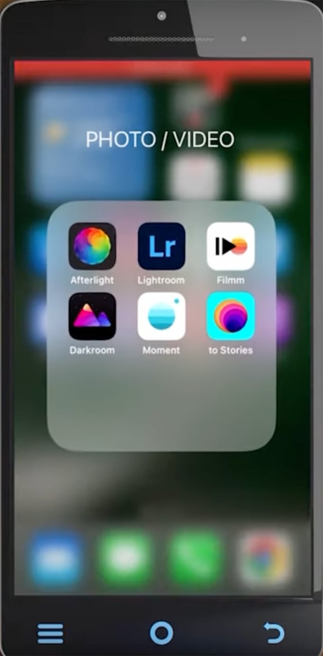 open the lightroom mobile app