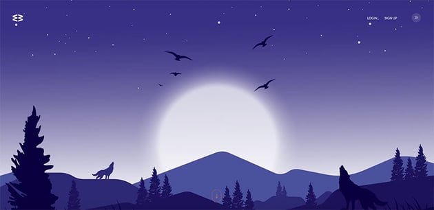 parallax demo website