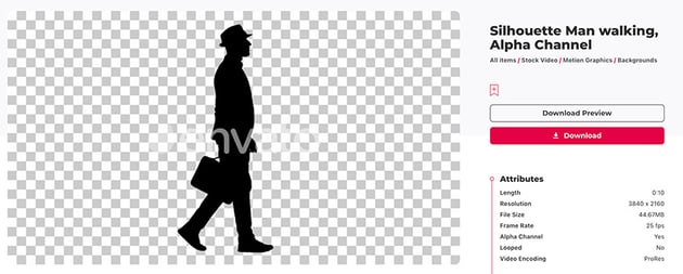 walking man animation on envato elements
