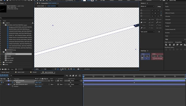 drawing the shadow lines