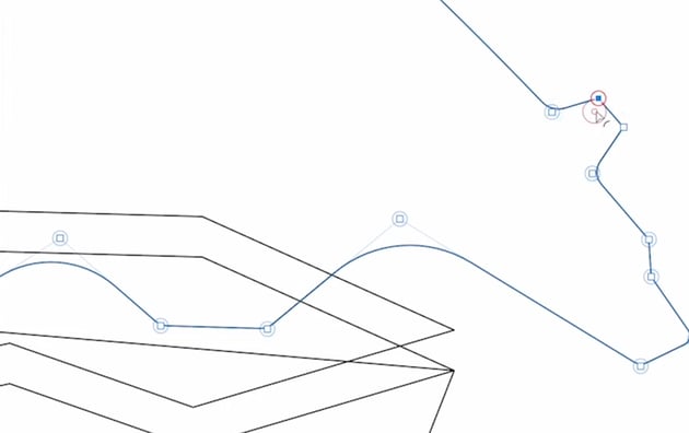 smoothing the corners of the head