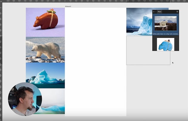 place images in affinity designer