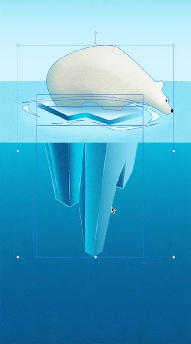 resize the illustration