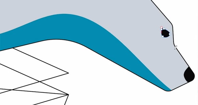 draw the eye and nose