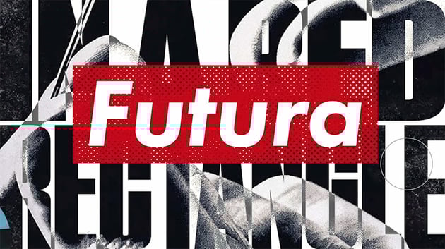 brushing texture onto text