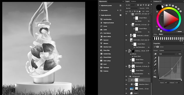 curves adjustment layer